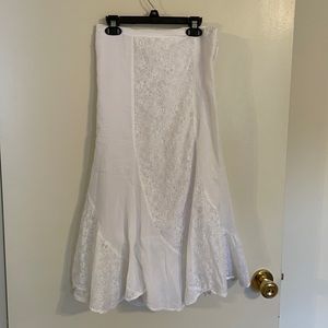 Cotton White Wrap Skirt